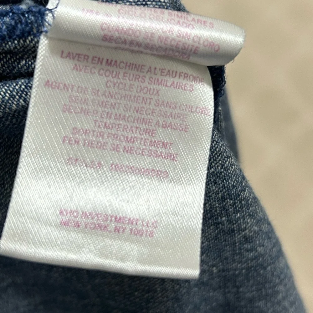 Disney vintage Blue Denim with Pink Floral Embroidery 1990’2000